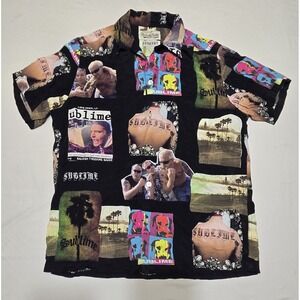 Guilty Parties Wacko Maria Paradise Tokyo Sublime‎ Button Shirt Mens L SS Rayon